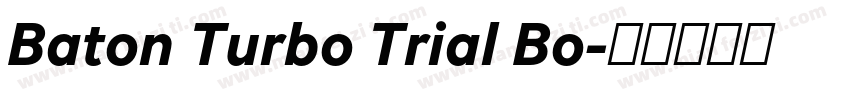 Baton Turbo Trial Bo字体转换